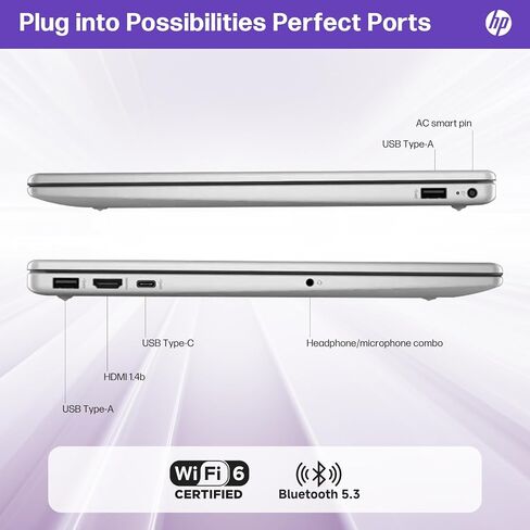 HP 2025 جديد 15.6 "كمبيوتر محمول على شاشة تعمل باللمس للأعمال والطالب ، 13th Gen Intel I3-1315U حتى 4.5 جيجا هرتز ، وذاكرة وصول عشوائي 32 جيجا بايت ، 1 تيرابايت SSD ، Intel UHD Graphics ، Copilot AI PC ، Wi-Fi 6 ، عمر بطارية طويل ، Windows 11 Pro in Saudi Arabia