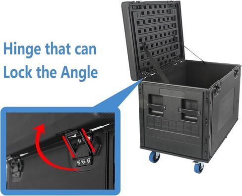 Cable Trunk Road Case with Wheels 44" x 22" x 24" Professional Stackable Heavy Duty ATA Rolling Road Case for DJ Equipment Storage Transport Touring with Casters in Saudi Arabia