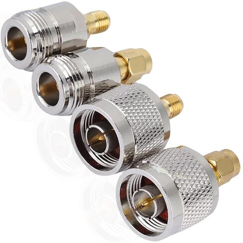 SMA to N Adapter Kit, SMA Male/Female to N Male/Female RF Coaxial Connectors for Antenna Extender Transceiver (4 Pack) in Saudi Arabia
