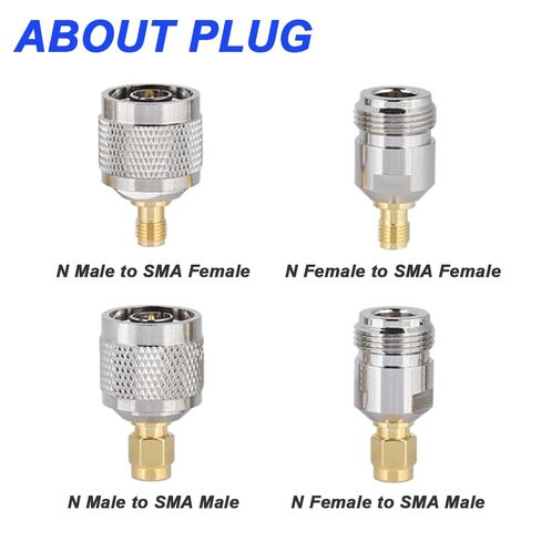 SMA to N Adapter Kit, SMA Male/Female to N Male/Female RF Coaxial Connectors for Antenna Extender Transceiver (4 Pack) in Saudi Arabia