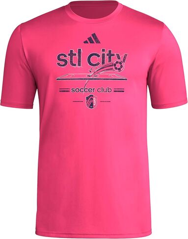 تي شيرت رجالي من adidas St. Louis City Sc Vintage World Pre-Game قصير الأكمام in Saudi Arabia
