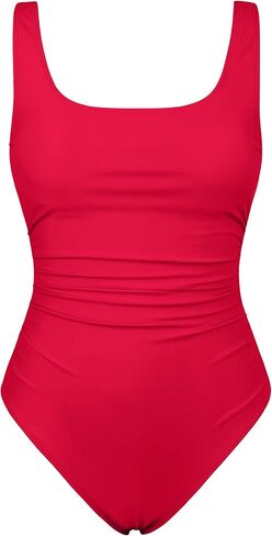 ملابس سباحة Underwire للنساء مكشكشة للتحكم في البطن، جذع طويل قطعة واحدة لباس سباحة يرفع ملابس السباحة المتواضعة in Saudi Arabia