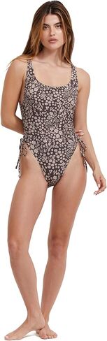 Gottex Flirtt Multicolor Brown Women’s Floral Scoop Neck One-Piece Swimsuit with Adjustable Back Coverage and Full Lining in Saudi Arabia
