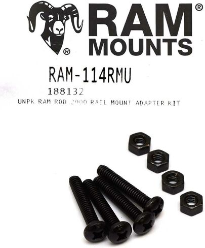 Boat Rail Mount Adapter RAM-114RMU | Black 3 7/8 Inch in Saudi Arabia