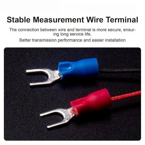 Type K Magnetic Surface Thermocouple Probe Stainless Steel Braided Cable Contact Sensor 1Pcs(Pt100-8M -60-350) in Saudi Arabia