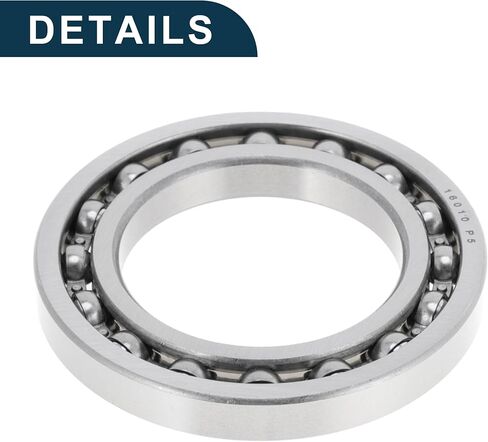 16010 Deep Groove Ball Bearings 50x80x10mm P5 Open Type Lubricated Bearings 1 Pc Car Scooter Skateboard Wheel Universal Silver Tone in Saudi Arabia