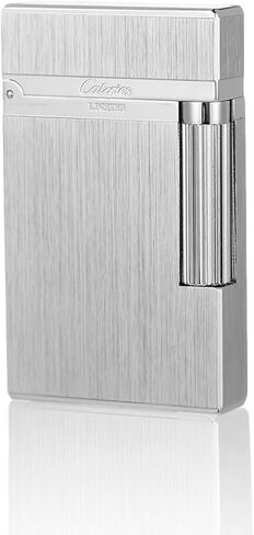 Premium Brass Lighter, Adjustable Soft Flame, Classic Ping Sound, Elegant Gift for Men, Father, Husband, Boyfriend (Gold) in Saudi Arabia
