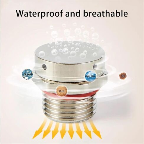 1PCS Metal Nickel-Plated Brass Waterproof Vent Plug M5 / M20 Pressure Equalization Screw Relief Valve Exhaust Breather(M16x1.5) in Saudi Arabia