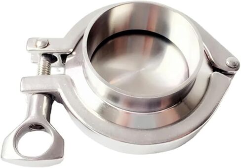 0.5-10" End Cap Tri Clamp Set 304 Stainless Sanitary Clamp +Gasket + End Cap(SUS304 VMQ,32mm K64) in Saudi Arabia