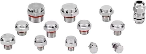 1PCS 304 Stainless Steel Waterproof Vent Plug M5-M20 Automatic Venting Breather Heat Dissipation Pressure Relief Valve(M20x1.5-10) in Kuwait
