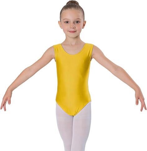 Wildarms Girls Sleeveless Ballet Leotard for Dance and Gymnastics, Camisole Style Dance Wear with Soft Fabric in Saudi Arabia