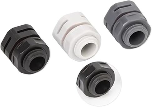 Waterproof Air Vent Valves 10pcs Waterproof Vent Plug Screw Automatic Exhaust Breather Valve M5 M6M8M12 M16M20 IP68 Nylon Breathable Pressure Balance(White,M12x1.5-10) in Saudi Arabia