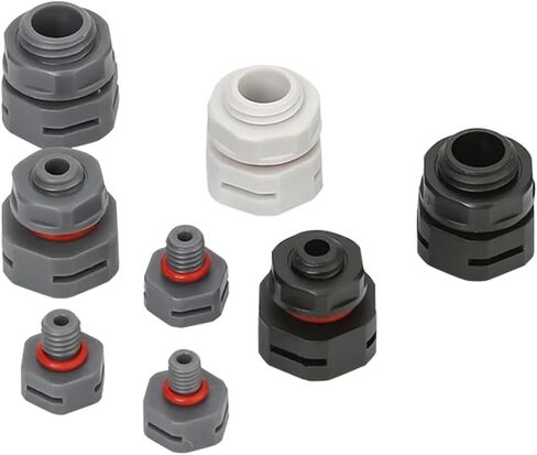 Waterproof Air Vent Valves Waterproof Vent Plug Screw Automatic Exhaust Breather Valve IP68 Nylon Breathable Pressure Air Relief(M10,BLACK_10PCS) in Saudi Arabia