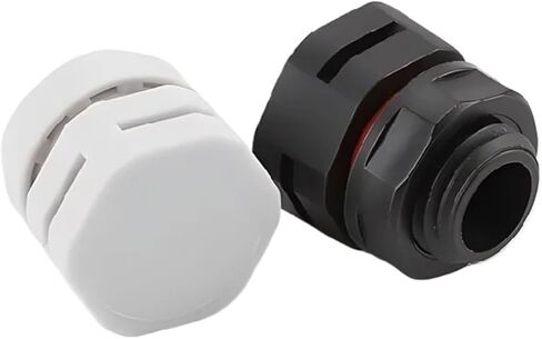 Waterproof Air Vent Valves Waterproof Dust Proof One-Way Ventilation Air Breather Valves M16 Vent Plug Valve Protective Automotive Vents 5mm 6mm 8mm(Black,M5X0.8_4PCS) in Saudi Arabia