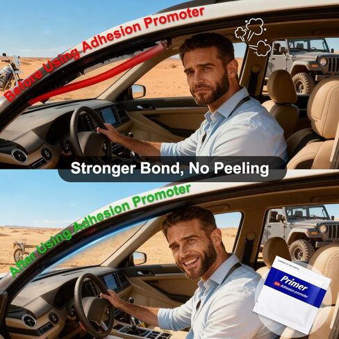 24Pcs Adhesion Promoter Wipes for Double Sided Tape, High Bond Adhesive Primer for Automotive ABS Plastic, Molding Tape, Car Spoiler, Exterior Trim, Vinyl Wrap Edges & Decals in Saudi Arabia