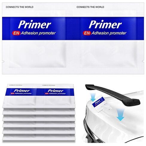 24Pcs Adhesion Promoter Wipes for Double Sided Tape, High Bond Adhesive Primer for Automotive ABS Plastic, Molding Tape, Car Spoiler, Exterior Trim, Vinyl Wrap Edges & Decals in Saudi Arabia