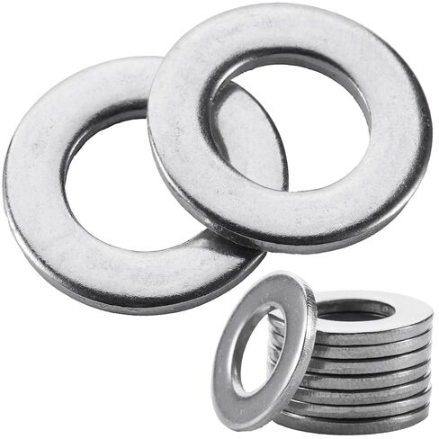60 Pcs M8 Flat Washer Stainless, 0.61" Outside Diameter, 0.055" Thickness, Stainless Steel Washers Flat, Aperture is Also Suitable for 5/16" Bolts (60, M8) in Saudi Arabia