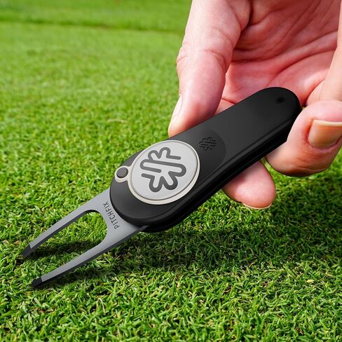 أداة إصلاح ProActive Sports Pitchfix الأصلية 2.0 Switchblade Divot مع علامة كرة مغناطيسية قابلة للإزالة - أداة ملعب الجولف المريحة للرجال والنساء، مقبض ABS متين، تصميم Switchblade ممتاز in Saudi Arabia