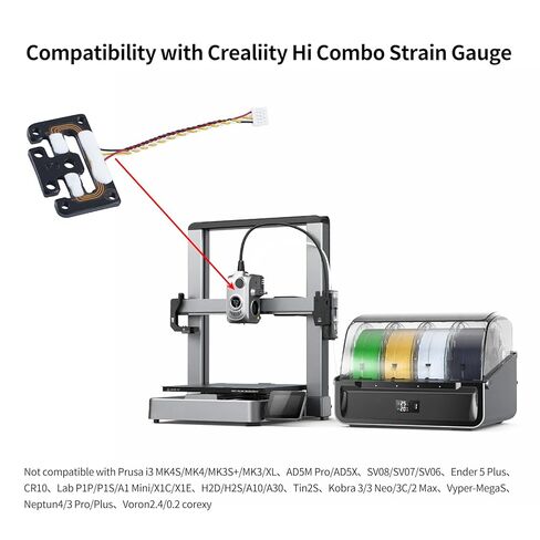 قطع الغيار الرسمية لطابعة Creality Hi: مستشعر قياس الضغط الأصلي لمستوى السرير التلقائي لـ Hi Combo 3D Printing Project Extruder Hotend Not for K1C K1 Max K2 Plus Ender 3 V3 in Saudi Arabia