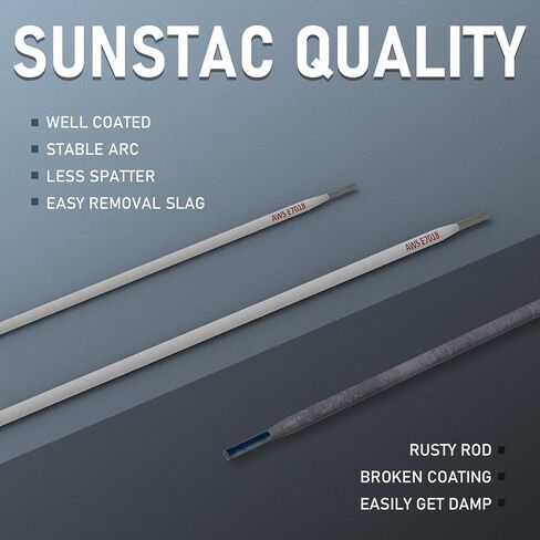 Sunstac E7018 Welding Rod 1/8" 5LB Carbon Steel Stick Welding Rods Low Hydrogen Welding Sticks Electrodes ARC Welding Supplies in Saudi Arabia