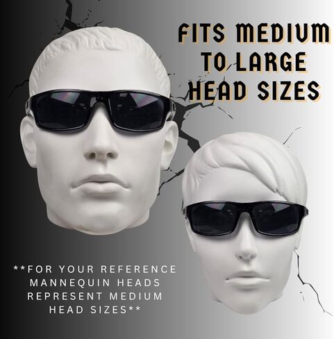 proSPORT Authentic LOCS Gangster Shades Super Dark Sunglasses Black Cholo Glasses Wrap-around UV Protection Sleek Lightweight Unisex in Saudi Arabia