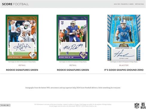 2024 Panini Score Football NFL Trading Card Retail Pack in Saudi Arabia