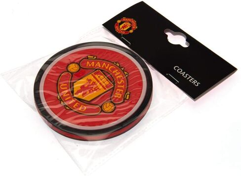 مجموعة قواعد نادي مانشستر يونايتد (عبوة من قطعتين) (مقاس واحد) (أحمر) in Kuwait