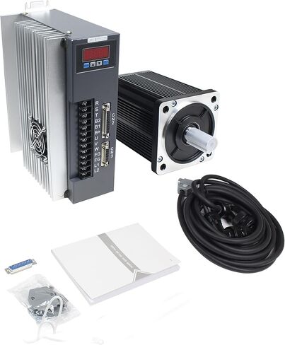 RATTMMOTOR 2.6KW 220V Servo Motor Kit, Large Servo with Servo Motor Driver CNC Controller Kit for CNC Engraver Milling Machine/Robot (Without Brake) in Saudi Arabia
