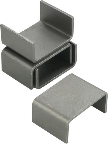 The ROP Shop Pack of 4-2x4 Raw Steel Weld-On Stake Pocket Brackets for Curt 83072 Trailers in Saudi Arabia