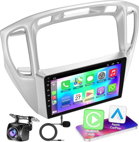 Car Radio for Toyota Highlander 2000-2007 Head Unit with Wireless Carplay&Android Auto,4+64GB 9 Inch Car Stereo with Voice Control GPS SWC FM DSP WiFi Bluetooth 5.2 Backup Camera Mirror Link in Saudi Arabia