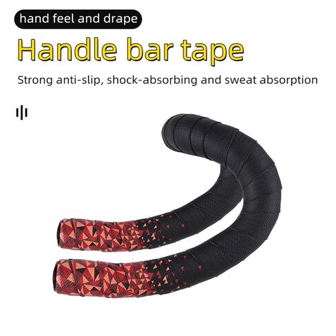 Bike Handlebar Tapes for Road Mountain Bicycle Soft PU+EVA Anti-Slip Shock-Proof Bicycle Bar Tapes Cushioned Comfort Cycling Wrap Tapes,2-Roll of Red in Saudi Arabia