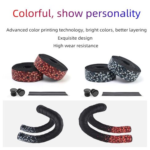 Bike Handlebar Tapes for Road Mountain Bicycle Soft PU+EVA Anti-Slip Shock-Proof Bicycle Bar Tapes Cushioned Comfort Cycling Wrap Tapes,2-Roll of Red in Saudi Arabia