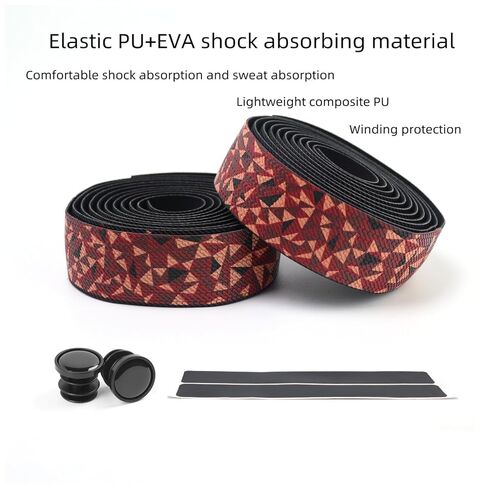 Bike Handlebar Tapes for Road Mountain Bicycle Soft PU+EVA Anti-Slip Shock-Proof Bicycle Bar Tapes Cushioned Comfort Cycling Wrap Tapes,2-Roll of Red in Saudi Arabia