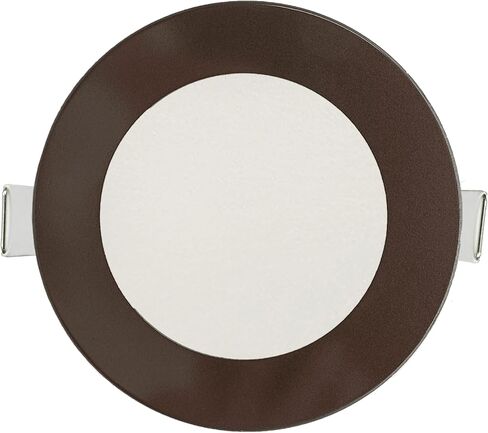 وحدة إضاءة سبوت بيضاء مستديرة نحيفة مقاس 5 بوصات، مقاومة للحريق، تركيبات إضاءة غائرة LED برقاقة قابلة للتعتيم 15 وات = 100 وات، 1200 لومن، CRI 90+، تصنيف IC، 5CCT قابل للتحديد 2700K|3000K|3500K|4100K|5000K in Kuwait