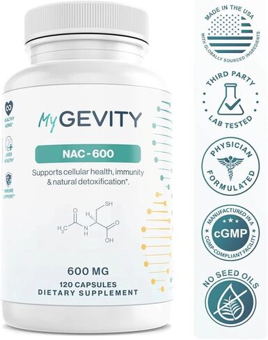 NAC 600mg – Zero fillers, Potency Verified, Physician Formulated N-Acetyl Cysteine – Vegan, No Seed Oils, Non-GMO, cGMP Made in USA – 120 Capsules in Saudi Arabia