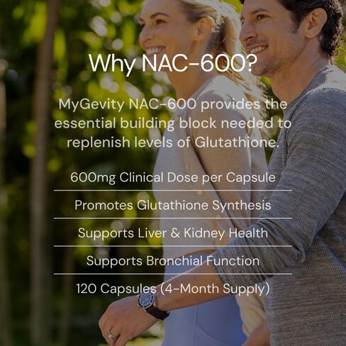 NAC 600mg – Zero fillers, Potency Verified, Physician Formulated N-Acetyl Cysteine – Vegan, No Seed Oils, Non-GMO, cGMP Made in USA – 120 Capsules in Saudi Arabia