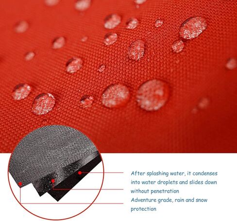 Shipenophy Snow Leg Gaiters، حذاء الثلوج للجنسين هوك طويل وحلقة مع حقيبة تخزين للتزلج (أحمر) in Kuwait