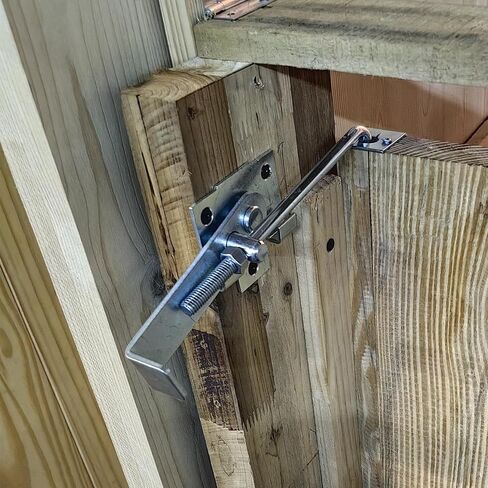 Zinc Barn Door Jamb Latch with Hook 7" Cam Latch Sliding Door, Keeping Doors Tight, Adjustable Latch Length, National Hardware Cam Action Jamb Latch in Saudi Arabia
