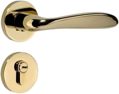 Golden Door Lock Indoor Bedroom Door Lock Bird Split Magnetic Silent Door Lock Home Lock Wooden Door Handle(A Bright Gold silentwith Key) in Saudi Arabia