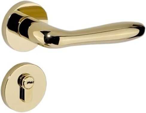 Golden Door Lock Indoor Bedroom Door Lock Bird Split Magnetic Silent Door Lock Home Lock Wooden Door Handle(A Bright Gold silentwith Key) in Saudi Arabia