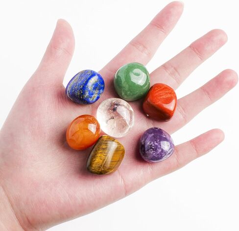 7 PCS Crystal Stone, Irregular Quartz Crystals, Natural Chakra Crystal Stone Colored Rocks Gemstones, Suitable for Healing, Reiki, Crafts, Meditation, Vase Filling, Home Decor in Saudi Arabia