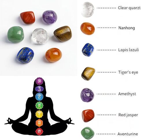 7 PCS Crystal Stone, Irregular Quartz Crystals, Natural Chakra Crystal Stone Colored Rocks Gemstones, Suitable for Healing, Reiki, Crafts, Meditation, Vase Filling, Home Decor in Saudi Arabia