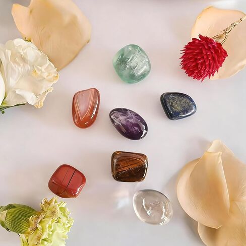 7 PCS Crystal Stone, Irregular Quartz Crystals, Natural Chakra Crystal Stone Colored Rocks Gemstones, Suitable for Healing, Reiki, Crafts, Meditation, Vase Filling, Home Decor in Saudi Arabia