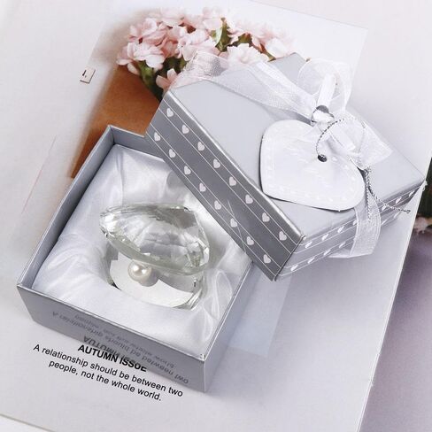 Desktop Ornament Exquisite Souvenirs Creative Crystal Crafts Room Decor Artificial Crystal Pearl Clam (Transparent) in Saudi Arabia