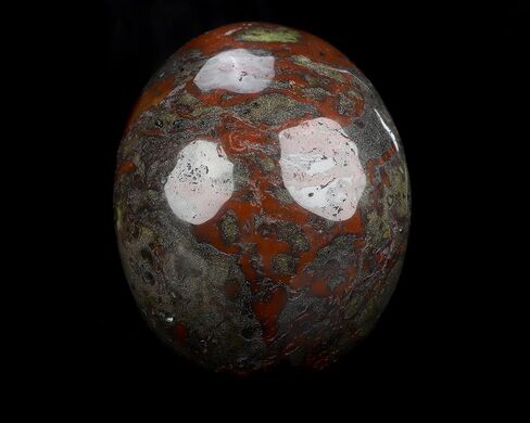 Skullis 5.0" Dragon Blood Jasper Hand Carved Crystal Skull, Crystal Healing, Hand Carved Gemstone Fine Art Sculpture, Reiki Healing Stone Statue.3315. in Saudi Arabia