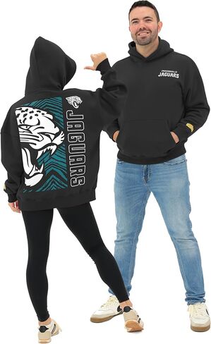 Zubaz NFL Men and Women's 90's Vintage Reissue Premium Cotton Oversized Graphic Hoodies (XS - 4XL) in Saudi Arabia