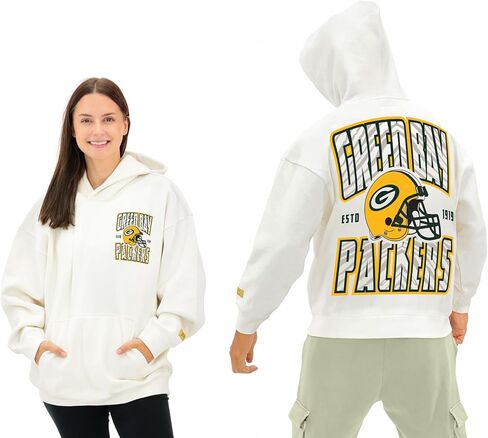 Zubaz NFL Men and Women's 90's Vintage Reissue Premium Cotton Oversized Graphic Hoodies (XS - 4XL) in Saudi Arabia