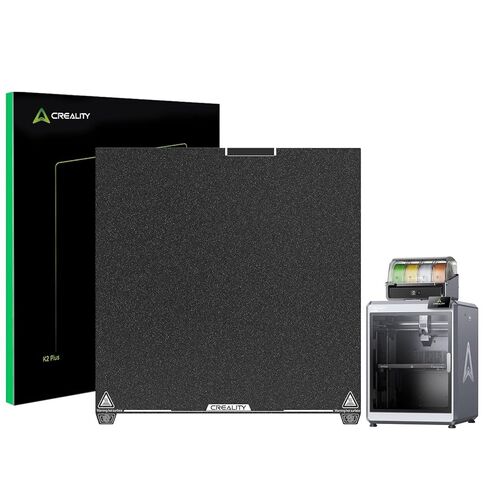 Creality K2 Plus لوحة البناء 370x370mm ورقة PEI مزخرفة الربيع الصلب المغناطيسي K2 Plus لوحة السرير لوحة البناء الأصلية لـ Creality K2 Plus in Kuwait