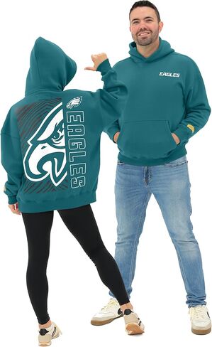 Zubaz NFL Men and Women's 90's Vintage Reissue Premium Cotton Oversized Graphic Hoodies (XS - 4XL) in Saudi Arabia