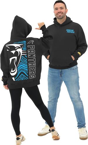 Zubaz NFL Men and Women's 90's Vintage Reissue Premium Cotton Oversized Graphic Hoodies (XS - 4XL) in Saudi Arabia